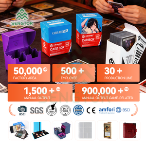 Caja de Almacenamiento con Tapa Abatible para Tarjetas Coleccionables de MTG, Pokémon y Deportes, Caja para Mazos de Tarjetas de Juego - Product Image 5