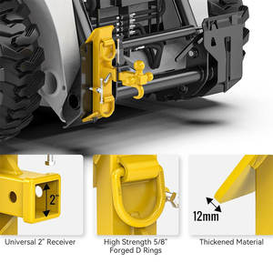 Enganche Universal Ambull Quick Gooseneck 5TH WHEEL de Alta Resistencia para Minicargadora con <span class=keywords><strong>Bola</strong></span> de 2-5/16 Pulgadas y Anillos de <span class=keywords><strong>Remolque</strong></span> de 1/2 Pulgada - Product Image 2