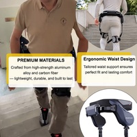 Exosquelette pliable léger pour la randonnée, dispositif d'assistance à la marche en extérieur, réduction de la charge, combinaison portable, batterie 4H, IP54