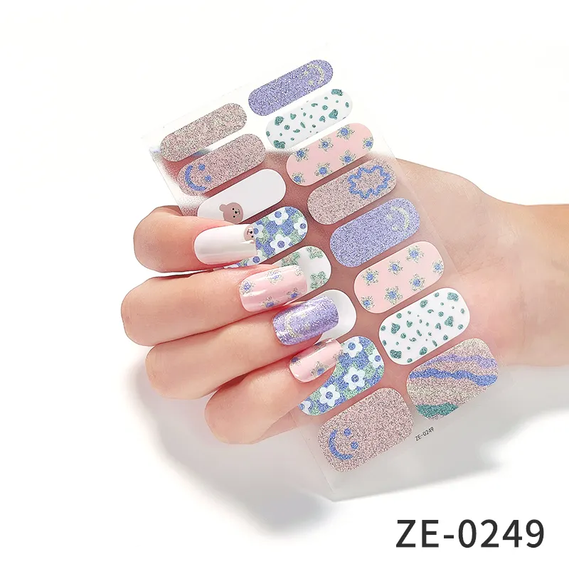 Beautysticker factory EM/ODM Cute nail art designs stickers nail stickers custom brand Nail wraps