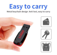 Flash Drive Logo kustom, Pendrive kecil 1Gb 2Gb 4Gb 8Gb 16Gb 32Gb 64Gb memori Usb Stick plastik Usb Flash Drive