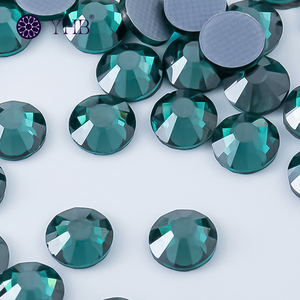 핫픽스 최신 DIY 팁 장식 다이아몬드 글라스 3D 플랫백 네일 아트 크리스탈 블루 라인스톤 - Product Image 1