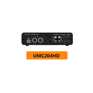 Grabación de tarjeta de sonido externa <span class=keywords><strong>2x4</strong></span>, interfaz USB de Audio/MIDI de 24 bits/192 kHz con preamplificadores de micrófono Midas UMC204HD - Product Image 2