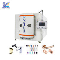 Machine de dépôt par pulvérisation sous vide PVD pour moteur contrôlé par PLC, traitement de surface décoratif en or pour quincaillerie métallique