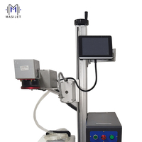 Machine de marquage laser UV entièrement automatique à grande vitesse, impression jet facile à utiliser pour les bouteilles en verre cosmétiques, les boissons et le métal