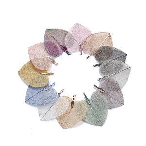 Ювелирные изделия, подвеска, ожерелье, женское большое ожерелье в форме сердца, кулон из натуральных листьев, Подвески для изготовления ювелирных изделий - Product Image 3