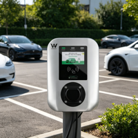 Alta potencia 7kw-22kw DC EV cargador Vertical nueva energía coche carga pila OCPP1.6J aplicación pago código QR/tarjeta de deslizamiento de escaneo características