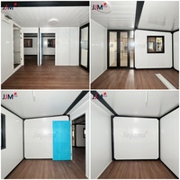 Maison préfabriquée pliable en acier extensible JJM China Mini, mobile, prête à vivre, 2 chambres, ensemble de meubles, design moderne