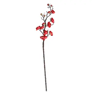 Home Decor Lange Steel Faux Middelpunt Bloemen Kunstmatige Pruim Kersenbloesem Takken In Bulk