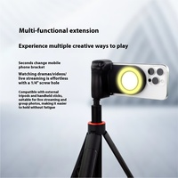 Support magnétique pour téléphone avec anneau lumineux LED, idéal pour les selfies et les vidéos en direct, température de couleur réglable, garantie 1 an - Vente Flash