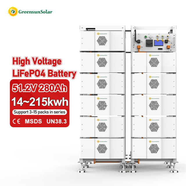Custom Made High Voltage 50KWH 100KWH 150KWH 200KWH 51.2V 280Ah Solid State Lifepo4 Lithium Battery 10 Year Warranty for Retail