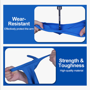 Gants résistants aux produits chimiques XINGYU, gants de travail en nitrile robustes, 33 pouces, protection contre les acides, les alcalis et l'huile, gants en nitrile industriels bleus - Product Image 4