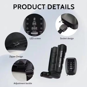 Masajeador de Piernas por Compresión de Aire 6D al por Mayor de Fábrica con Control de Tiempo y Logotipo Personalizado, Presoterapia para Mejorar la Circulación Muscular - Product Image 6