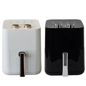 <span class=keywords><strong>Friteuse</strong></span> à air 4L 800W à commande mécanique très économique avec 2 boutons, poignée amovible en plastique pour usage en cuisine - Product Image 1