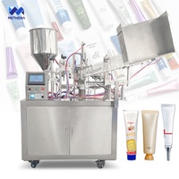 Machine de fabrication de tubes cosmétiques semi-automatique pour le remplissage de crème, de pâte, de chocolat, de dentifrice et de graisse, avec tube inclus