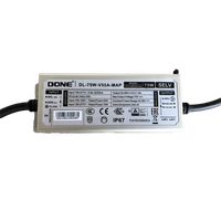 Module de driver LED étanche 75W pour projecteur, boîtier en aluminium IP67, éclairage LED à intensité variable