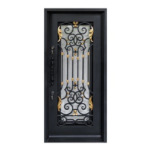 Custom French Security Front <strong>Door</strong>, Windproof Anti-burglar Exterior Entry <strong>Door</strong> for Home - Product Image 3
