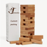 Jeux de blocs de bois empilés de 48 pièces pour adultes Défis amusants passionnants pour les couples Relations entre tous les sexes