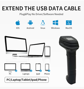 Lecteur de codes-barres 2D sans fil HC-880BP avec écran, adapté aux applications de vente au détail et d'entreposage - Product Image 4