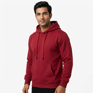 Custom Blank Plain Thick Gym Heavyweight Pullover <b>Black</b> Oversized Cotton Hoodie Sweatshirts <b>Men</b> Streetwear for <b>Men</b> - Product Image 1