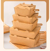 Boîtes à emporter personnalisées pour la restauration rapide, en carton recyclé alimentaire, avec paillettes, pour poulet frit et hamburgers