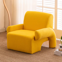Fauteuil nordique de luxe personnalisé petit canapé simple pour appartement salon et salon tissu pour villas