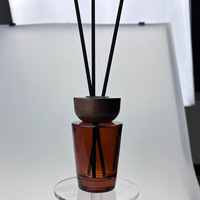 Diffuseur de parfum d'ambiance de luxe en verre 200 ml avec bâtonnets en fibre, désodorisant décoratif pour la maison, vente en gros