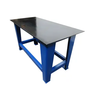Endüstriyel ağır ÇELİK TABAKA üst 4ft X 8ft X 36 inç yükseklik kaynak çalışma masası çelik tezgah