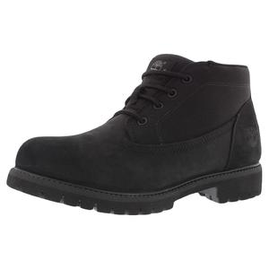 Botas Chukka de Media Caña Premium para Hombre, Negras, de Nubuck, Impermeables, para Todas las Temporadas - Product Image 1