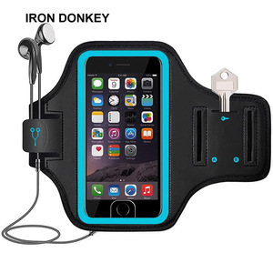 IRONDONKEY户外运动臂包适用于iPhone 6/<span class=keywords><strong>7</strong></span>/8 plus健身和移动保护套跑步登山骑行野营徒步旅行 - Product Image 1