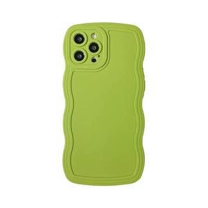 Coque de téléphone à motif de grande vague pour iPhone 15, coque souple antichoc de couleur unie pour iPhone 14 Pro/ 12/16 - Product Image 4
