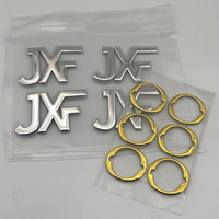 Letras Doradas al por Mayor, Insignia de Ropa Personalizada en 3D con Relieve, Impresión por Transferencia de Calor TPU con Parches de TPU