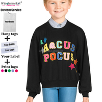 Sweat-shirt à col rond pour femme, avec patch étoile en chenille, manches longues, coupe oversize, décontracté, grande taille, pour Halloween et l'automne