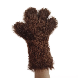 Guantes de Peluche con Forma de Pata de Gato, Oso o Lobo para Cosplay, Accesorios de Disfraces de Anime - Product Image 3