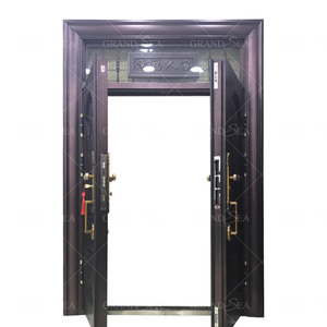 Puerta de Seguridad Doble de Acero de Alta Seguridad, Diseño Moderno para Exteriores, para <span class=keywords><strong>Casa</strong></span> o Villa en <span class=keywords><strong>Sierra</strong></span> Leona - Product Image 3