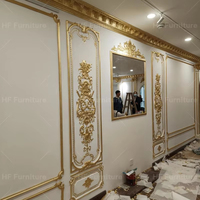 Nouvelle tendance Royal panneau de bois décoration murale classique Floral panneaux muraux en bois massif pour Villa salle à manger appartement français européen