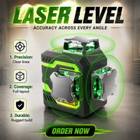 Livella Laser Verde a 12 Linee 360° °   Livella Laser Autolivellante a Raggio Verde Orizzontale e Verticale per Edilizia