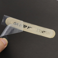 Autocollant de transfert de métal de Machine d'étiquette de Logo de nickel mat coloré et brillant en relief personnalisé