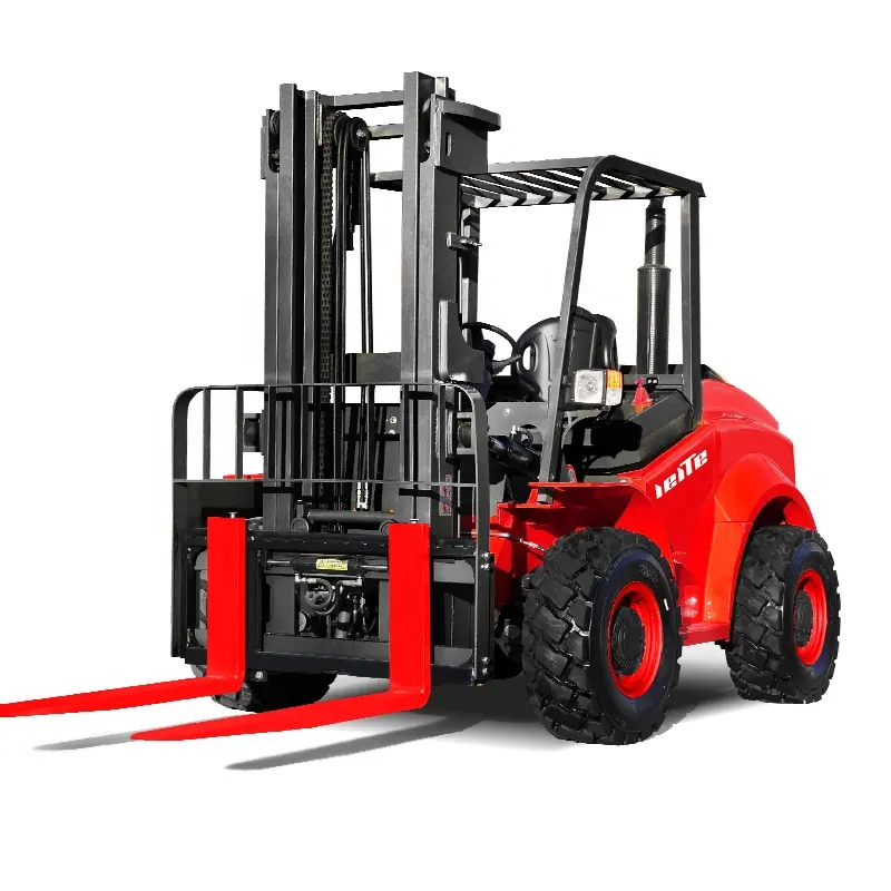 ISO CE China Manufacturer 4x4 All Terrain Forklift 3 ton 4 ton 5 ton Diesel Forklift Trucks Off-road Forklift Articulated