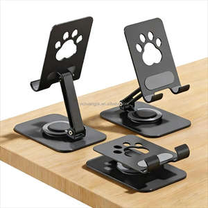 Cat's Claw Mobile Phone Stand <b>Rotatable</b> Bottom Phone Holder Foldable Lazy <b>Desk</b> Mobile Phone Holder - Product Image 3