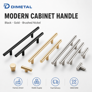 Simple round long cabinet <strong>door</strong> handle <strong>French</strong> single-hole drawer cabinet handle - Product Image 1
