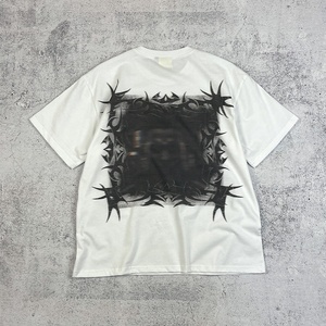 T-Shirt DTG da Uomo Taglie Forti, Bianche, in Cotone Organico 100%, Pesanti, Taglio Oversize Boxy, 240 GSM - Product Image 5