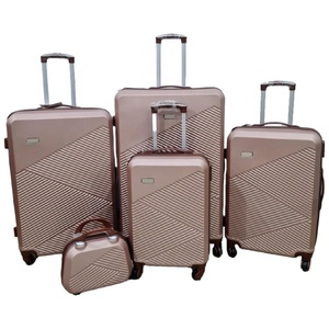 Nhà Máy Giá Rẻ Abs Sợi 12 <span class=keywords><strong>20</strong></span> <span class=keywords><strong>24</strong></span> <span class=keywords><strong>28</strong></span> 32 5 Mảnh <span class=keywords><strong>Mini</strong></span> Mỹ Phẩm Cabin Xe Đẩy Túi 4 Spinner Bánh Xe Màu Hồng Vali Du Lịch Hành Lý Bộ - Product Image 2