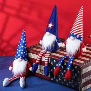 新しいアメリカ7月4日パーティーの装飾品質7月4日独立記念日ミニ愛国心が強い独立記念日ノーム人形