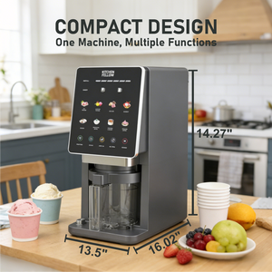 Machine à glaçons domestique intelligente Unitech KF-2501 à écran tactile 8 fonctions, capacité 1L, fonctionnement automatique, classe d'efficacité énergétique - Product Image 3