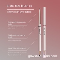 QIAWES Dubbelzijdige Blade Mosquito Wing Eyeliner Pen Kruiden- en chemische ingrediënten Natuurlijke, langdurige, waterdichte kleurmodel