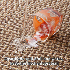 แผ่นรองครัวไดอะตอมไมต์ รูปทรงสี่เหลี่ยม สีพื้น กันน้ำ กันลื่น ซึมซับน้ำมัน ล้างทำความสะอาดได้ - Product Image 1