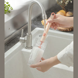 Brosse <span class=keywords><strong>de</strong></span> nettoyage créative détachable en plastique éponge Long manche pour tasse salle <span class=keywords><strong>de</strong></span> bain biberon en PP Design Style main - Product Image 5
