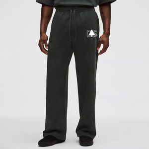 กางเกงจ็อกเกอร์ขายส่ง OEM คุณภาพสูง เนื้อผ้าหนา กางเกงวอร์มลำลองแบบมีเชือกผูกเอว กางเกงวอร์มทรงตรงปักลายตามสั่งสำหรับผู้ชาย - Product Image 3