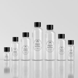 5ML-120ML for Small PET Round Tall Cosmetic <b>Bottles</b> with Screw Cap Silk Screen Printed Wholesale - Product Image 5